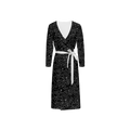 Humanchic Wave dress Wrap Dress - Black/White