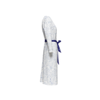 Humanchic Wave dress Wrap Dress - White/Navy