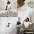 HUMANCHIC Refined Piqué Polo — Women