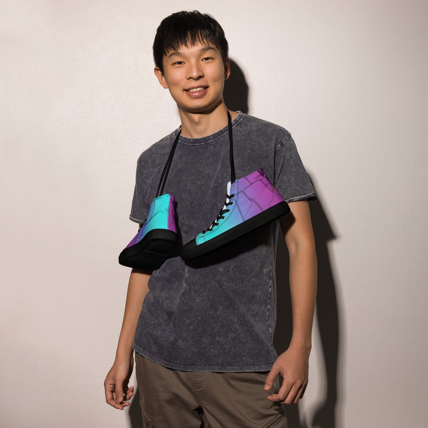 Square high top shoes #PY