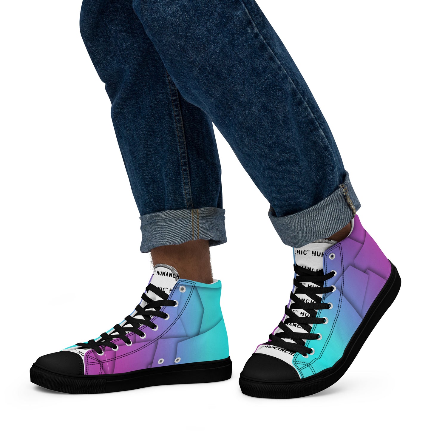 Square high top shoes #PY