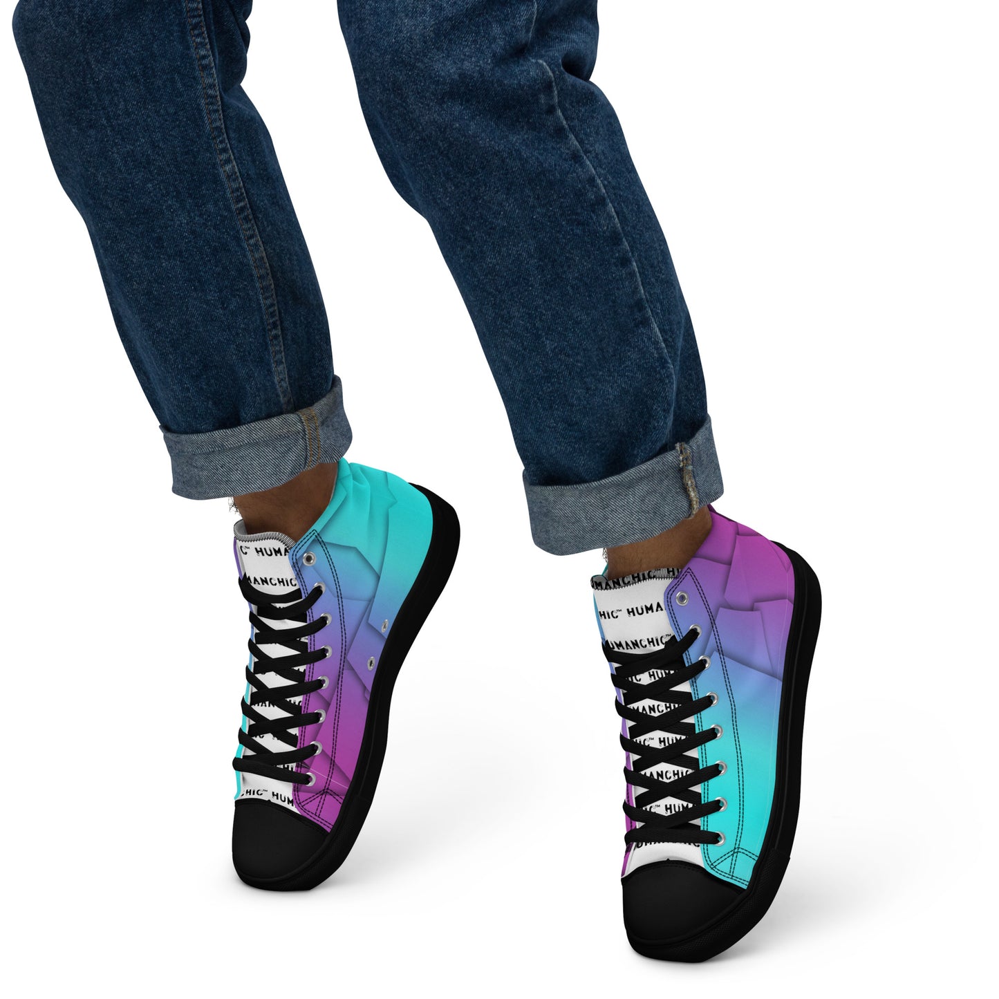 Square high top shoes #PY