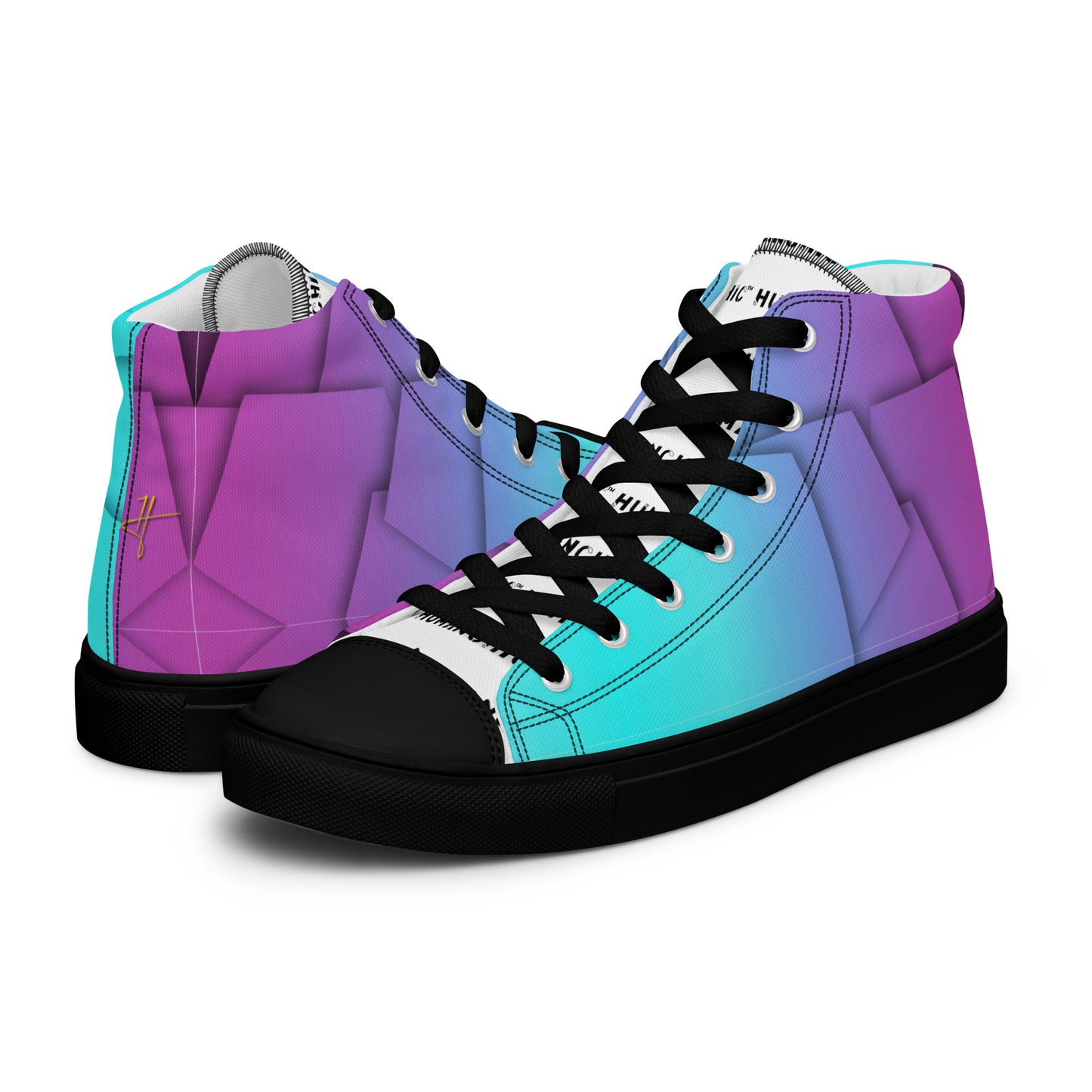 Square high top shoes #PY