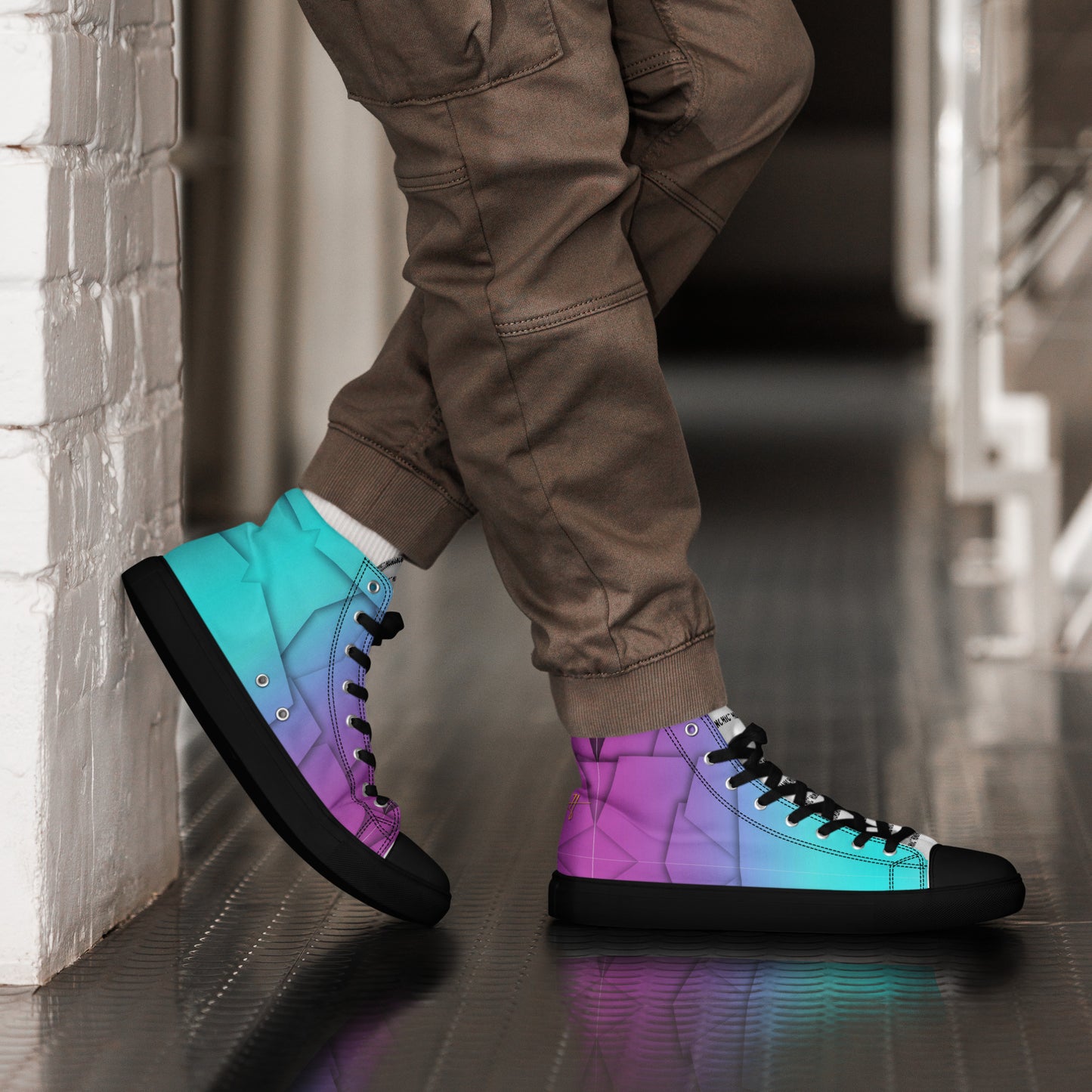 Square high top shoes #PY