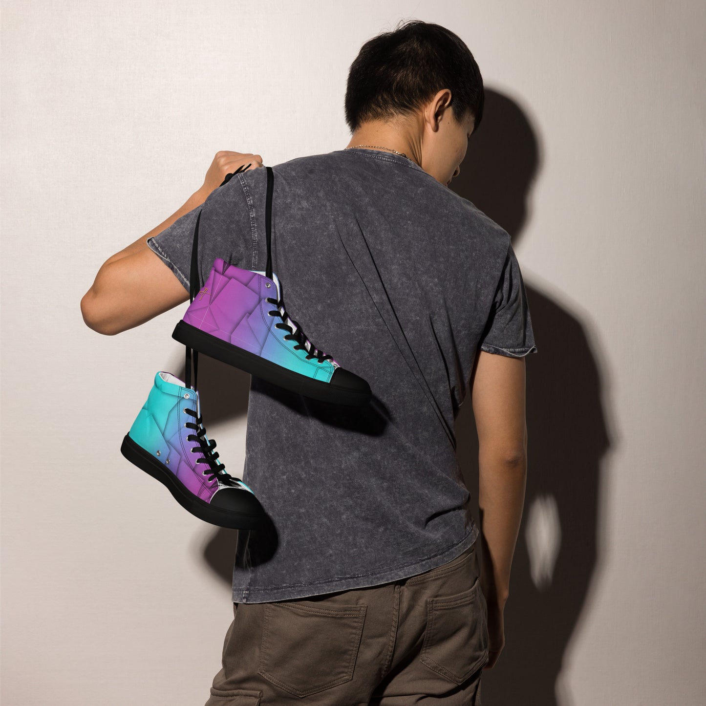 Square high top shoes #PY