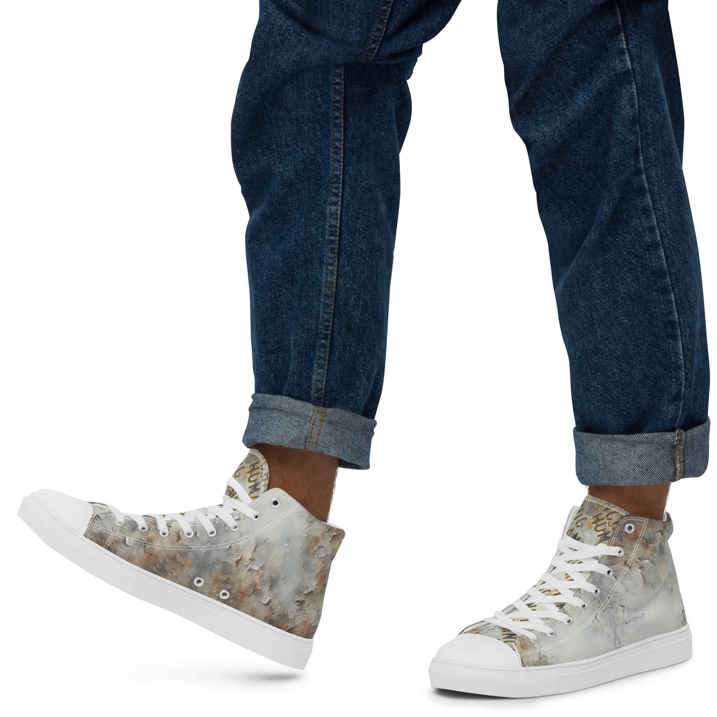 Newspaper Wall Grey Shoes #PL