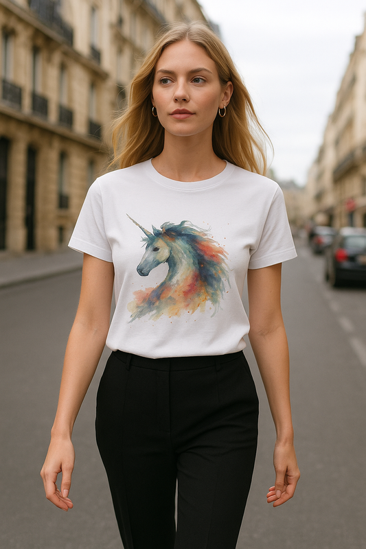Unicorn Aquarel Women’s t-shirt #PL