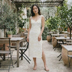 HUMANCHIC Golden Waves Midi Dress — Women